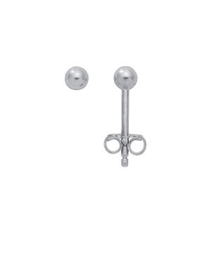 Ohrstecker ohne Stein Kugel 925 Ag