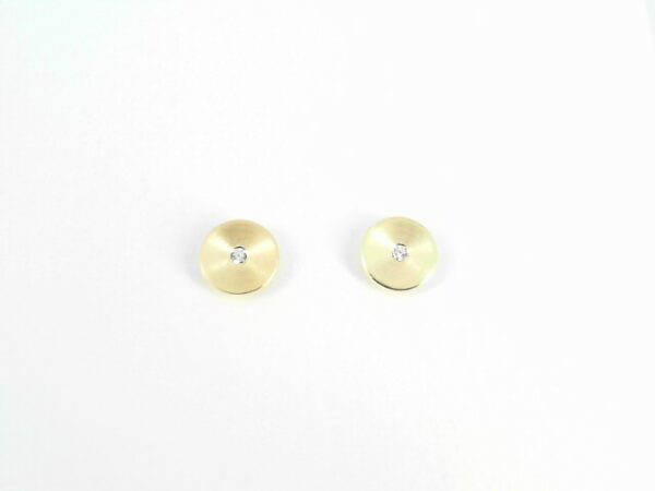 Ohrstecker Einsteiner 925 AG gelb vergoldet