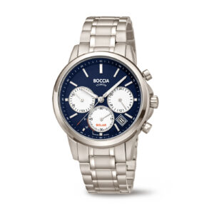 Herrenuhr anlog/solar Chronograph Titan