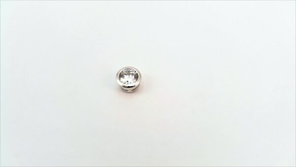 Ohrstecker ohne Stein 925 Ag rhodiniert
