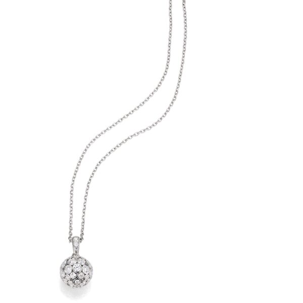 Collier mit Behang 925 Ag rhodiniert