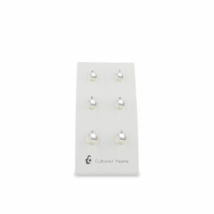 Ohrstecker Perle 925 Ag rhodiniert