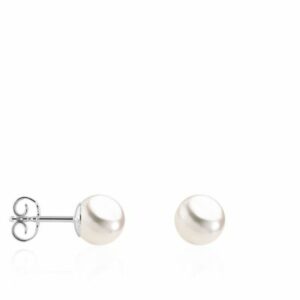 Ohrstecker Perle 925 Ag rhodiniert