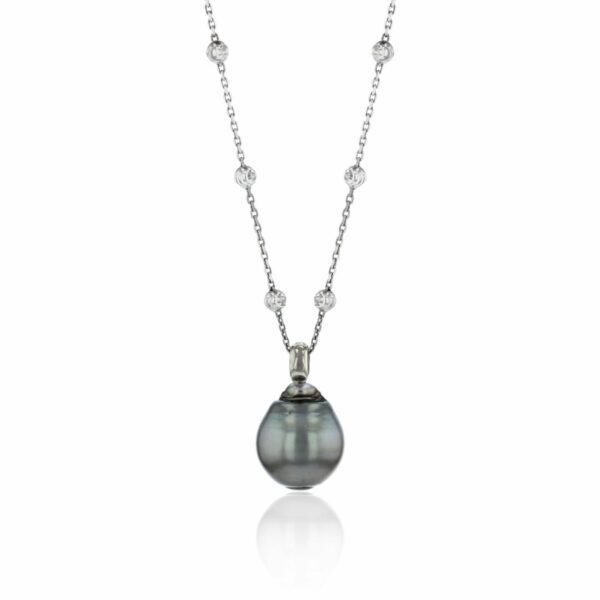 Collier mit Behang 925 Ag rhodiniert