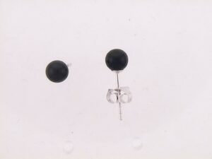 Ohrstecker Einsteiner Kugel 925 Ag rhodiniert