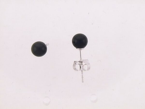 Ohrstecker Einsteiner Kugel 925 Ag rhodiniert