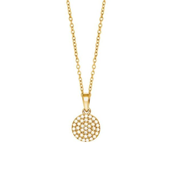 Collier Mehrsteiner 925 AG gelb vergoldet