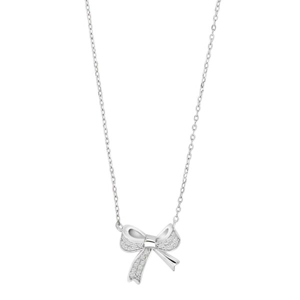 Collier Mehrsteiner Schleife 925 Ag rhodiniert