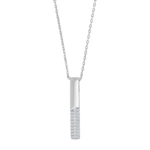 Collier mit Behang 925 Ag rhodiniert