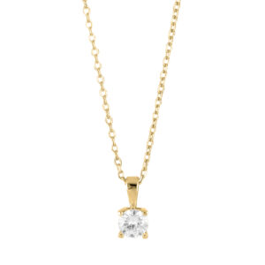 Collier Einsteiner 925 AG gelb vergoldet