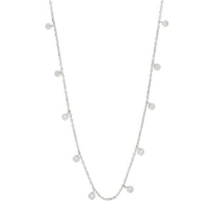 Collier Mehrsteiner 925 Ag rhodiniert