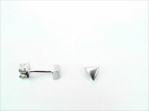 Ohrstecker ohne Stein 925 Ag rhodiniert