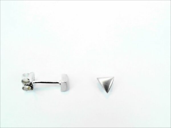 Ohrstecker ohne Stein 925 Ag rhodiniert