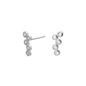 Ohrstecker Mehrsteiner 925 Ag rhodiniert