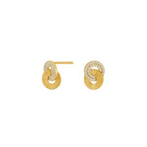 Ohrstecker Mehrsteiner 925 AG gelb vergoldet