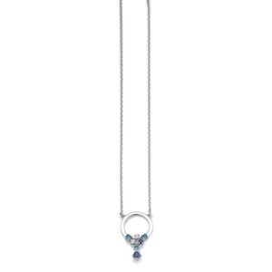 Collier mit Behang 925 Ag rhodiniert