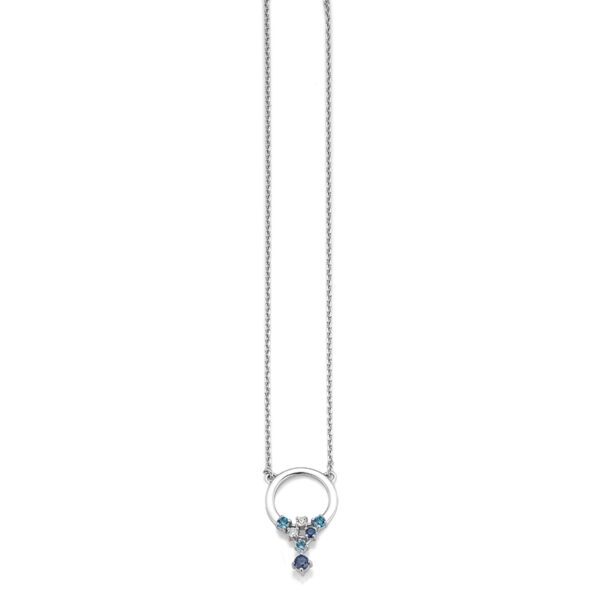 Collier mit Behang 925 Ag rhodiniert
