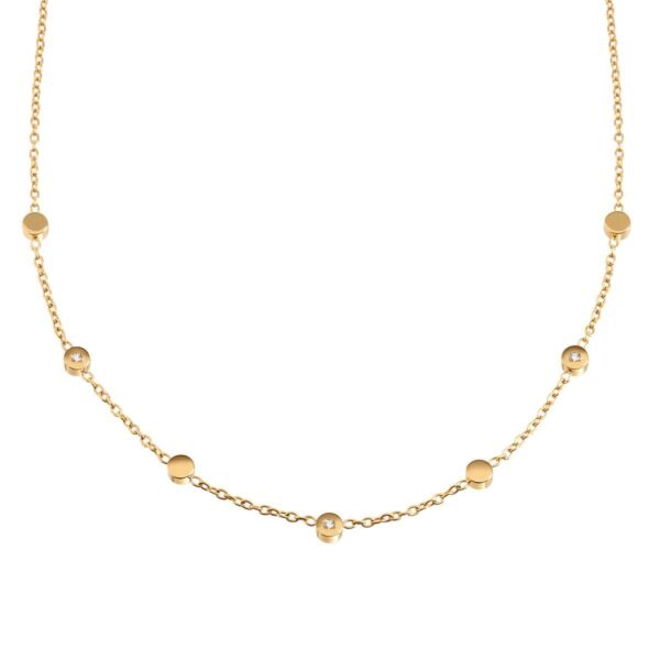Collier ohne Stein Titan gelb
