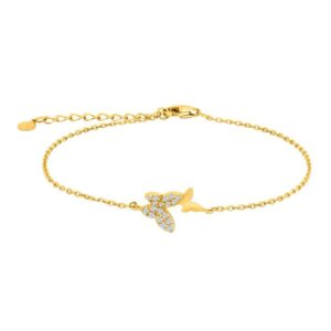 Armband 925 AG gelb vergoldet