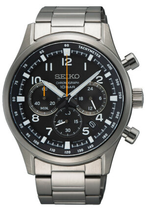 Herrenuhr analog Chronograph Edelstahl