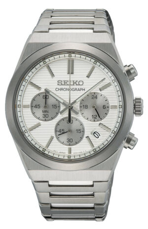 Herrenuhr analog Chronograph Edelstahl