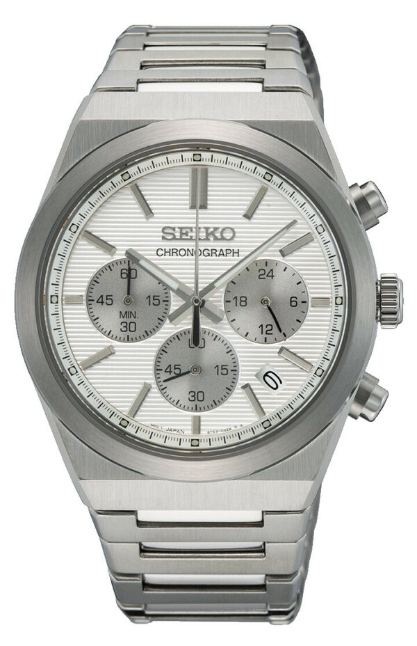 Herrenuhr analog Chronograph Edelstahl