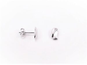 Ohrstecker ohne Stein 925 Ag rhodiniert