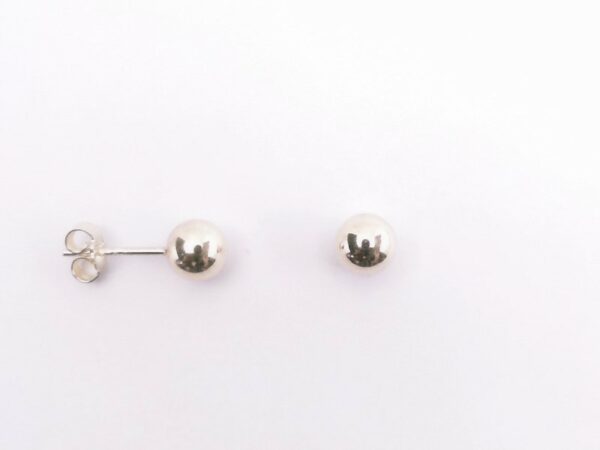 Ohrstecker ohne Stein Kugel 925 AG gelb vergoldet