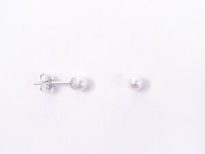 Ohrstecker Perle 925 Ag