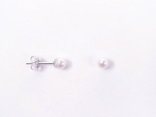 Ohrstecker Perle 925 Ag