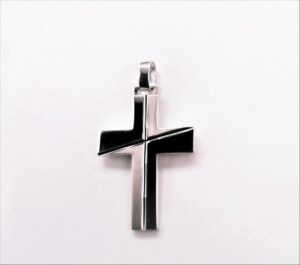 Anhänger-Kreuz 925 Ag rhodiniert