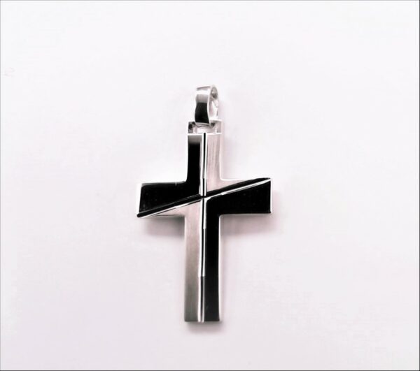Anhänger-Kreuz 925 Ag rhodiniert