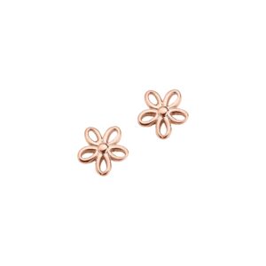 Kinderstecker Blume 925 Ag Rosé vergoldet