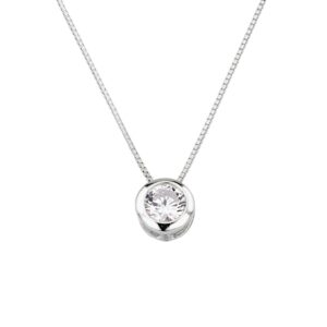 Collier Einsteiner 925 Ag rhodiniert