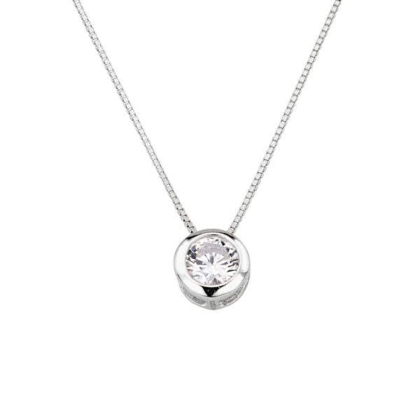 Collier Einsteiner 925 Ag rhodiniert