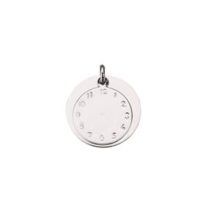 Anhänger Uhr 925 Ag rhodiniert