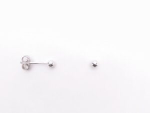 Ohrstecker ohne Stein Kugel 925 Ag