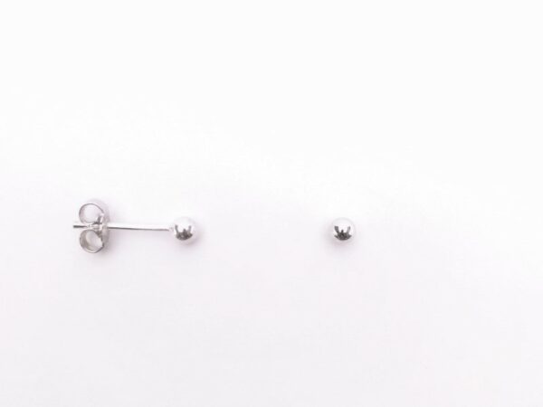 Ohrstecker ohne Stein Kugel 925 Ag