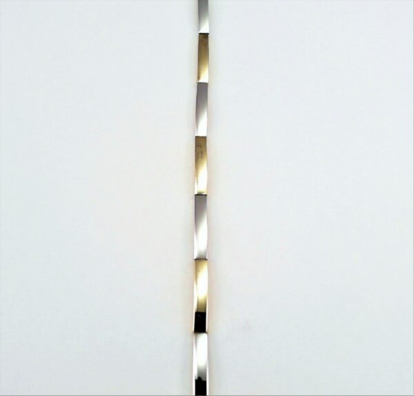 Armband 925 AG bic. gelb/weiss