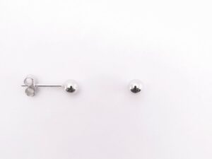 Ohrstecker ohne Stein Kugel 925 Ag