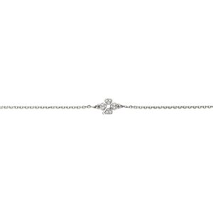 Armband Kleeblatt 925 Ag rhodiniert