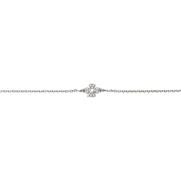 Armband Kleeblatt 925 Ag rhodiniert