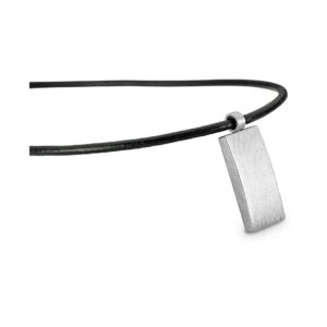 Herrencollier Gravurplatte Stahl