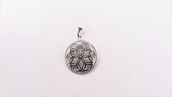 Anhänger ohne Stein Lebensblume 925 Ag rhodiniert