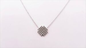 Collier Mehrsteiner 925 Ag rhodiniert