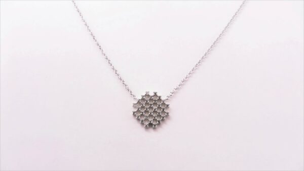 Collier Mehrsteiner 925 Ag rhodiniert
