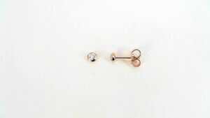 Ohrstecker Solitär 585 RG/WG