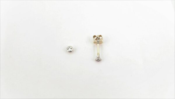 Ohrstecker Solitär 585 WG
