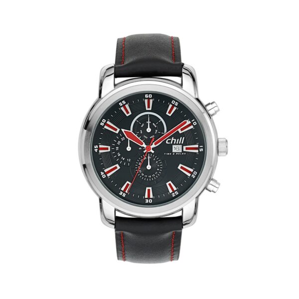 Herrenuhr analog Gehäuse Ionenplattiert weiss I