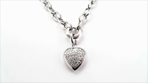 Collier mit Behang Herz Stahl
